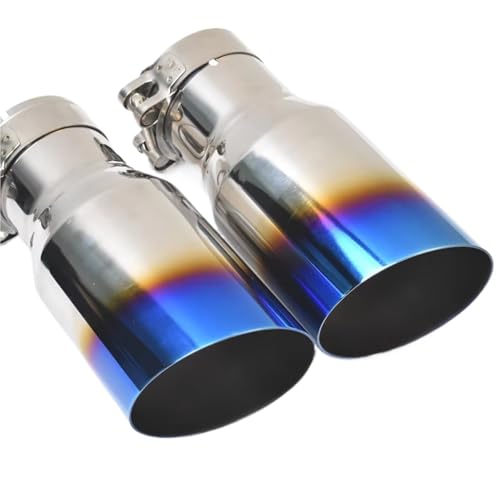 Tubo de escape para coche E90 universal de acero inoxidable Brunt Blue con silenciador de 51-101mm