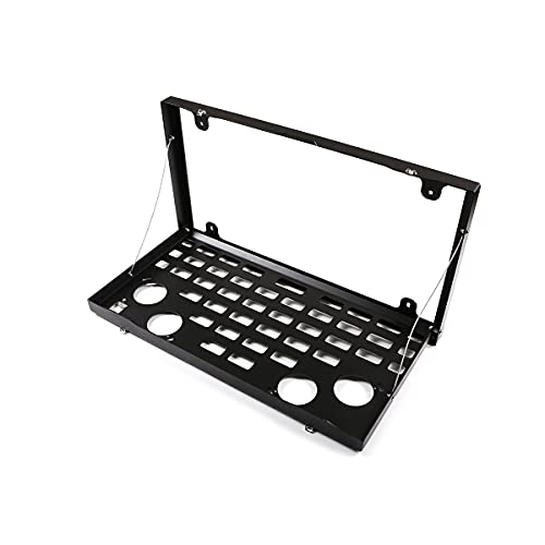 Yiwang Aluminum Alloy Black Car Rear Door Foldable Table Cargo Shelf Storage Tailgate Table For Land Rover Defender 110 2020-2022 #TOP1