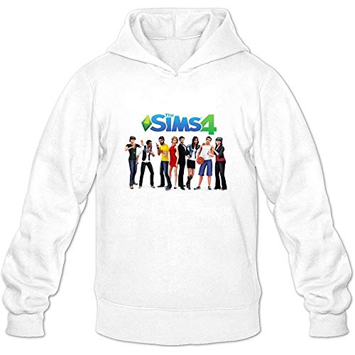 The Sims 4 Character Nerd O-Neck White Long Sleeve Sweatshirt for Adult Cover