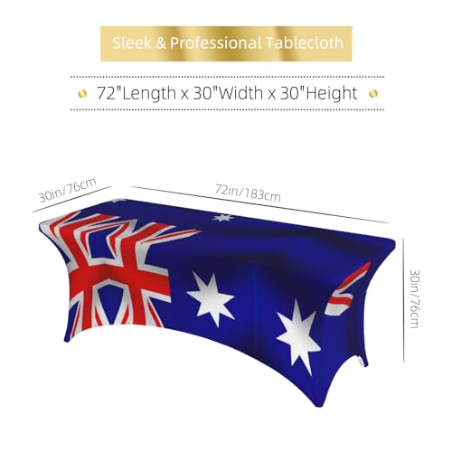 Nappe de table extensible drapeau australien housse stretch lavable banquet - 7