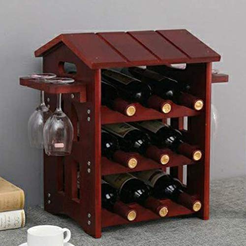 Soporte para botellas de vino 3 niveles 9 unidades miniatura 1