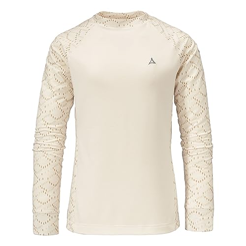 Schöffel Damen Shirt Oberteil Sweatshirt Longsleeve Kasos L, Farbe:Weiß, Artikel:-1140 Whisper White, Größe:40
