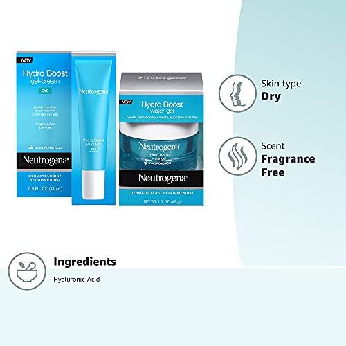 Neutrogena Hydro Boost Water Gel Facial Moisturizer With Hyaluronic Acid, 1.7 Oz & Hydro Boost Hydrating Gel Eye Cream With Hyaluronic Acid thumb #5