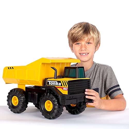 Tonka Steel Classics Mighty Dump Truck, Toy Truck, Real Steel Construction, Ages 3 And Up, Frustration-Free Packaging (Ffp) , Yellow #TOP4