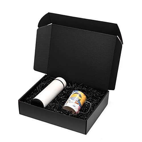 Timirog Shipping Boxes 13X10X3 Inches 20 Pack Black Cardboard Box For Small Business, Corrugated Boxes Tab Locking Literature Mailer Mailing Packaging Supplies For Packing Book Gifts Craft #TOP6