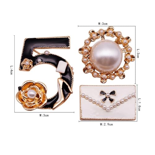 Celebrity Designer Inspired Gift Set Wedding Party Jewelry Flower Brooch Pin2