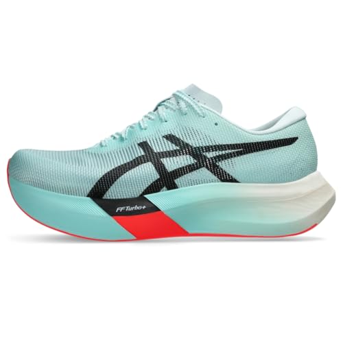 ASICS Tênis de corrida unissex METASPEED Sky 3, Iluminado menta/preto, 40