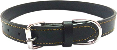 See full amazon price history chart for Skora Leather Dog Collar 1 inch Black Leather with Yellow Stitch, Extra Medium (Fits Neck Size 21 inches - 22 Inches) Plain Dog Collar Charm (Black, Round) Skora Leather Dog Collar 1 inch Black Leather with Yellow Stitch, Extra Medium (Fits Neck Size 21 inches - 22 Inches) Plain Dog Collar Charm (Black, Round) (B078MN7SGT) Amazon Price History, Amazon Price Tracker