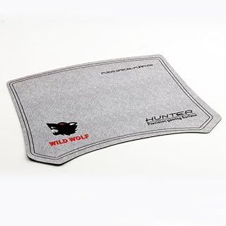 قاعدة ماوس رمادية مع دعم للمعصم، حل مريح للاستخدام المريح للكمبيوتر المنزلي والمكتبي