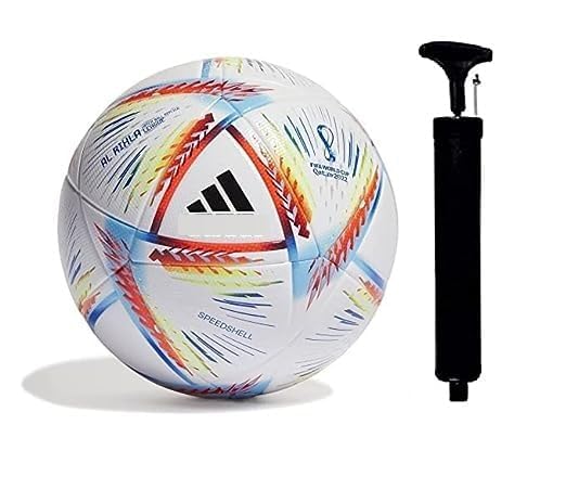 CRAZX Qatar World Cup Football for All Ages Suited for The Grass Fields | PU | Suitable for Grass |Practice Ball | Soccer Ball | for Men/Women | Football Size - 5 (Qatar WC)