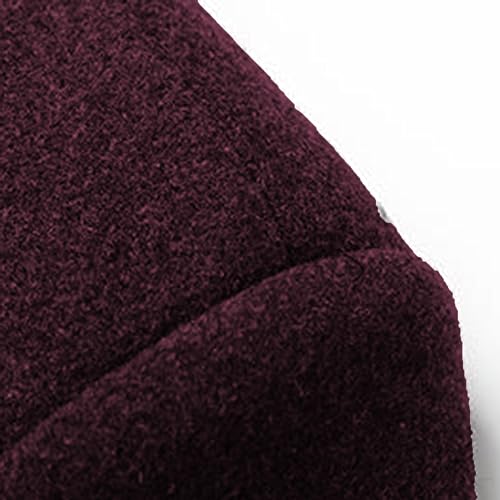 Image of Lu's Chic Men's Single Breasted Trench Coat Button Down Overcoat Warm Dress Pea Coats