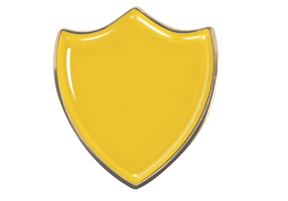 Plain Yellow Shield Badge