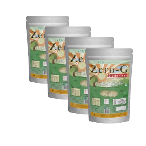 Image of ZERO - G Gluten Free Lite Flour (1.25 Kg x 4 packs) - Sorghum (Jowar) Atta For Rotis|All Purpose Gluten-free flour|High Dietary Fiber|No Preservatives|Good Kneading,Rolling & Puffing Properties