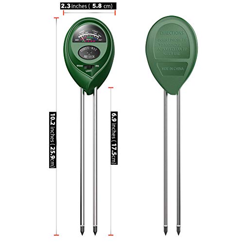 Lightswim Soil Meter With 9Pcs Garden Tool Sets, 3-In-1 Moisture Sensor/Sunlight/Ph, Include Pruner, Fold Scissors, Transplanting Tool #TOP3