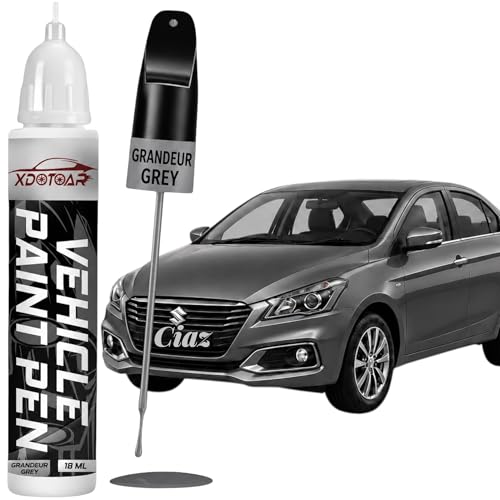 Image of XDOTOAR Car Touch Up Paint Pen for Maruti Suzuki Ciaz Grandeur Grey (WBF) | Factory Color Matched 2K Paint Technology | Car Scratch Remover & Paint Chip Repair | Quick Dry Formula | Rust Protection | 18ml