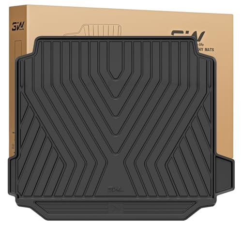 3W BMW X5 Cargo Liner 2019-2024 2025 2026 All Weather TPE Trunk Mats Custom Fit Heavy Duty(Not for Hybrid and with Side Netting Kit)