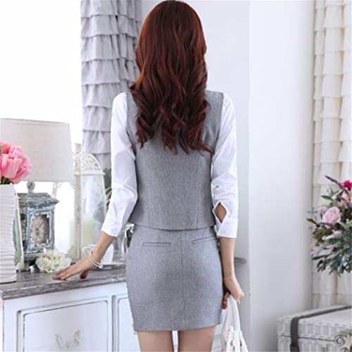 Chaleco elegante para mujer con cuello en V sastrero formal 5