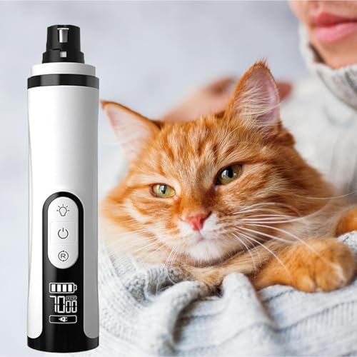 Ponceuse à griffes pour chien ergonomique haute précision avec éclairage LED intégré