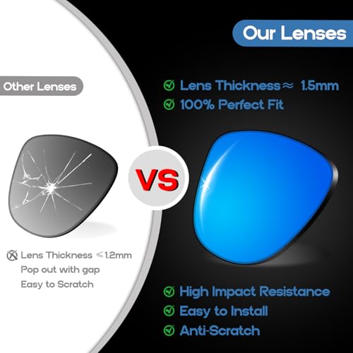 Image of Replacement Lenses for Oakley HSTN OO9464 OO9242A 52mm Sunglasses