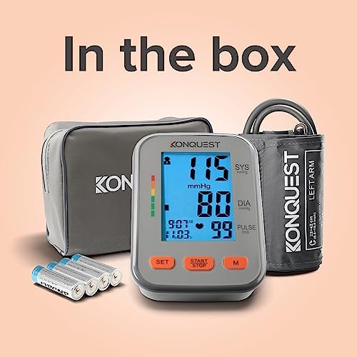 Konquest KBP2704A Accurate Blood Pressure Monitor with Adjustable