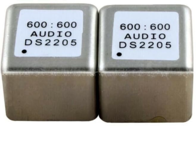 600:600 Permalloy Audio Transformer DS2205 Audio Signal Isolation Transformer (2pcs)