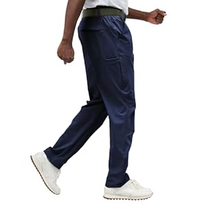 Fioboc Mens Hiking Pants, Lightweight Cargo Work Pants 6 Pockets, Tactical Stretch Waterproof Quick Dry for Fishing Travel