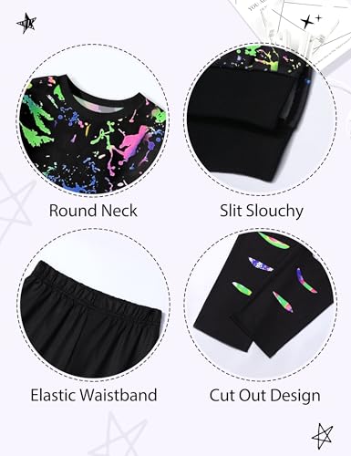 Image of Girls Clothes, Girls Outfits Tie Dye Sweatshirt Tops and Leggings Sweatpants 2 Piece Fall Winter Clothes Set 6-16T
