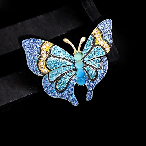 Image of Insect Animal Brooch Pin for Women Rhinestone Lapel Pins Vintage Brooches for Costume Accessories