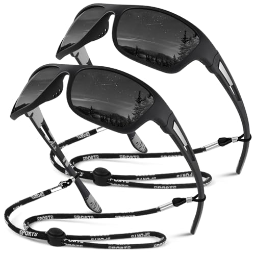 Sunier Gafas de Sol Hombre Mujer Polarizadas Deportivas Gafas de Sol Conduciendo Pesca Ciclismo Protección 100% UV400