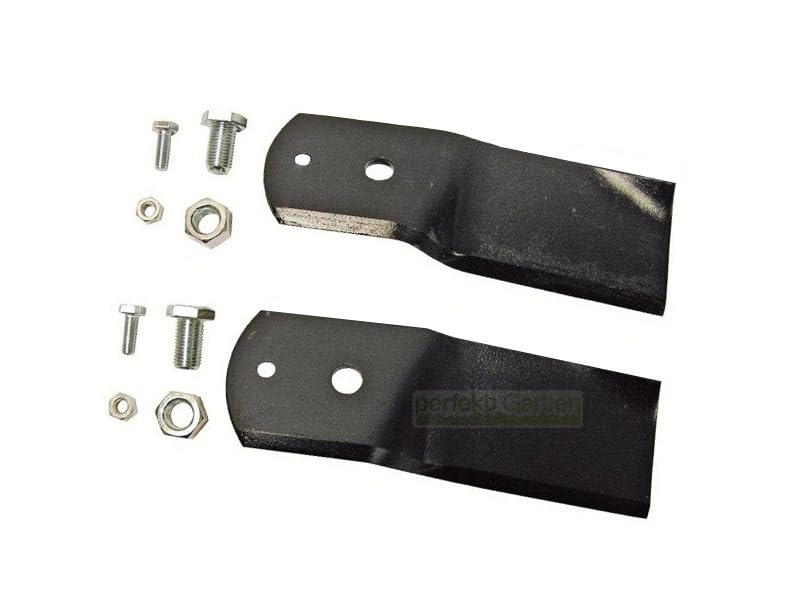 perfektGarten 2 x 17 CM blades compatible with Stiga Ready Park Villa 85 95 105 Combi 1134-7880-01 1134-9119-01
