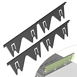 Stove Gap Covers Stainless Steel 2 Pack, Stove Gap Filler Extendable Length 13.8' to 27.5', Width 0.79' Oven Gap Filler, Heat Resistant Guard Between Stove Top & Counter (Black)