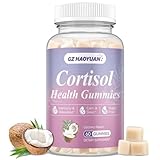 Cortisol Gummies for Women - Cortisol Supplements with Magnesium Glycinate, Ashwagandha, L-Theanine, Vitamin B Complex for Relaxation, Sleep, Calm Mood & Focus - Vegan, Sugar Free Coconut Flavor