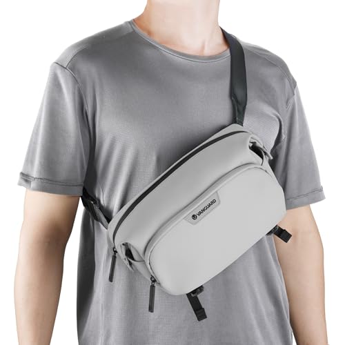 Image of Vanguard VEO Lite W3L Camera & Everyday Waist Pack (Cream) - 3L Capacity, Fits Mirrorless Camera + Accessories, Tripod Strap, Adjustable Wear, Easy-Clean Water-Resistant Design