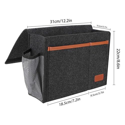 Organizador de bolsillo para sofá con múltiples compartimentos para mandos y libros 7