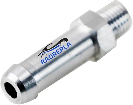 Universal Aluminum Radiator Overflow Nipple Barb Fitting Hose Connector 1/16" NPT Each, 1PC