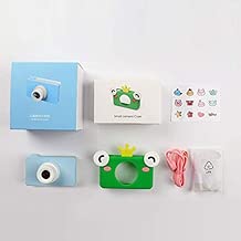 CRYSNERY Cute 8inch Video Creative DIY 0MP Mini Camera for Kids size With Soft Silicone Cover Blue CRYSNERY Cute 8inch Video Creative DIY 0MP Mini Camera for Kids size With Soft Silicone Cover Blue