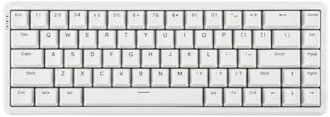 MechLands AK680 MAX Wired Gaming Keyboard with Hall Effect Switch, Rapid Trigger Magnetic Keyboard with 8K Polling Rate, Top Structure, RGB, QWERTY (White)