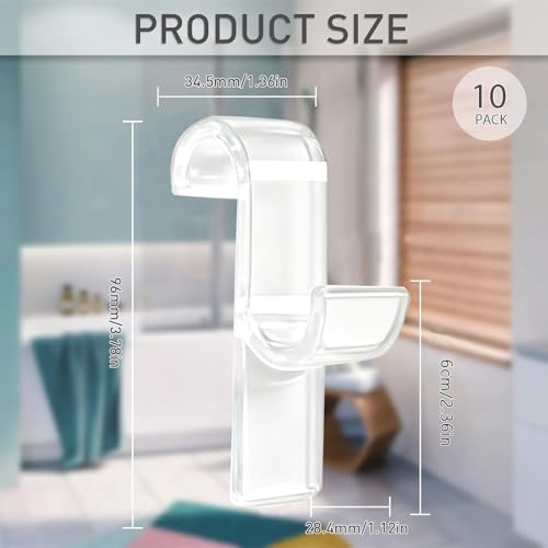 anyuan boy 10 Stück Haken für Rundheizkörper, Handtuchhalter Heizkörper Handtuchhaken Transparent Haken Heizung Badheizkörper für alle Standard Heizkörper