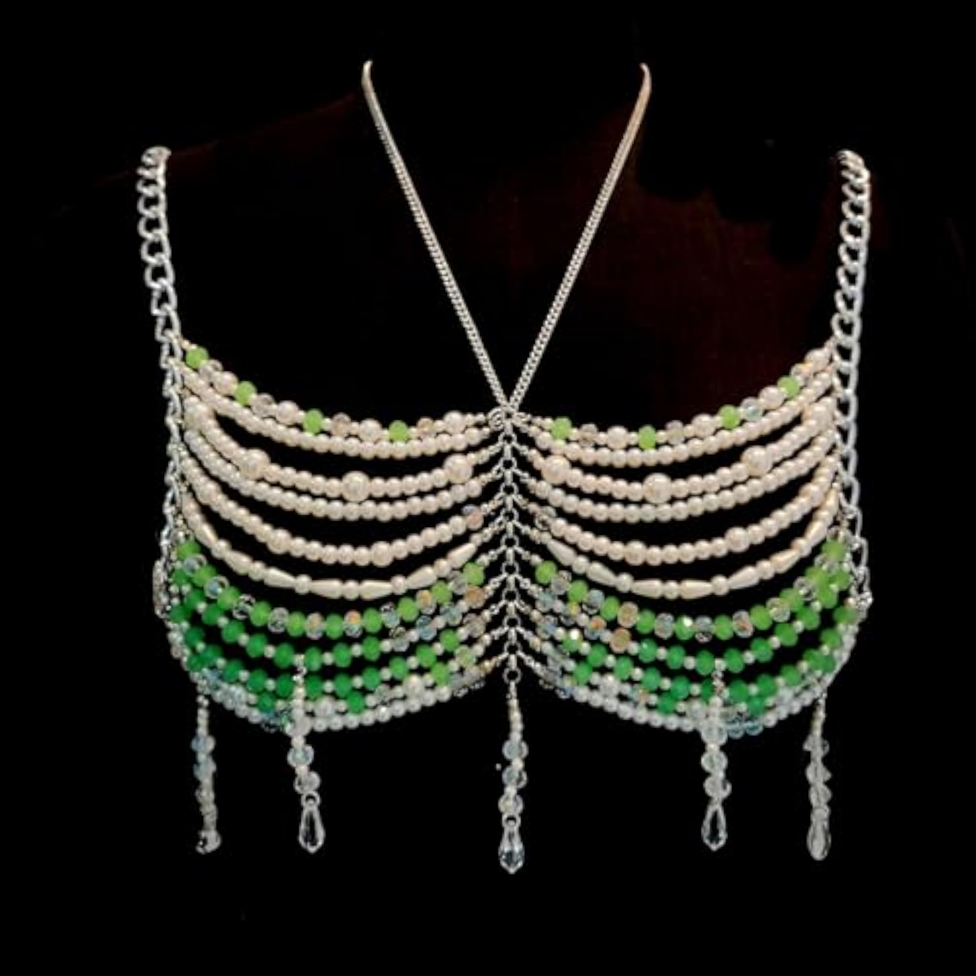 Women Body Chain Bra Chain for Summer Prom Party