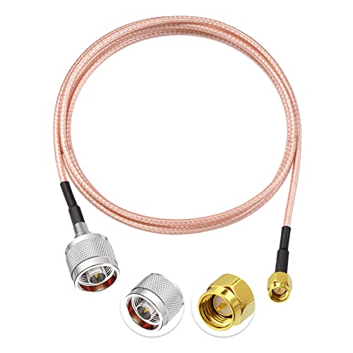 Eightwood SMA Kabel 100CM 4G LTE Antenneadapter N Kabel auf SMA RG316 für 4G LTE Antenne 4G DTV Industrieller 4G-Router WiFi Router Mobiler Hotspot Handy-Booster-System MEHRWEG