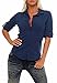 Produktbild Malito Damen Bluse klassisch | Tunika mit ¾ Armen | Blusenshirt auch Langarm tragbar | Elegant - Shirt 8030 (dunkelblau, S)