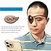 FSJLT 2pcs Clear Eye Shield After Cataract Surgery,Tawny Eye Patch Medical Plastic Guard for Sleeping or Go Out after Surgery,Extended Elastic Strap,Reduce Postoperative Sensitivity to Light (Brown)