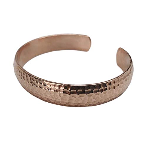 Healing Lama Hand Hammered 100% Copper Bracelet. Forged With Solid High Gauge Copper. For Carpal Tunnel Arthritis And Joint Pain Relief Helps Reducing Stiffness, Joint Inflammation And Skin Allergies. #TOP2