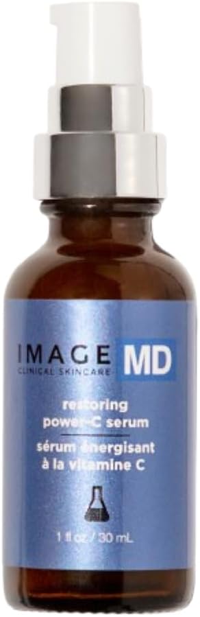 IMAGE Skincare IMAGE MD Restoring Power-C Serum, 20% Vitamin C, Ferulic Acid Facial Serum to Reduce Pigmentation, Firm, Brighten Skin, 1 fl oz