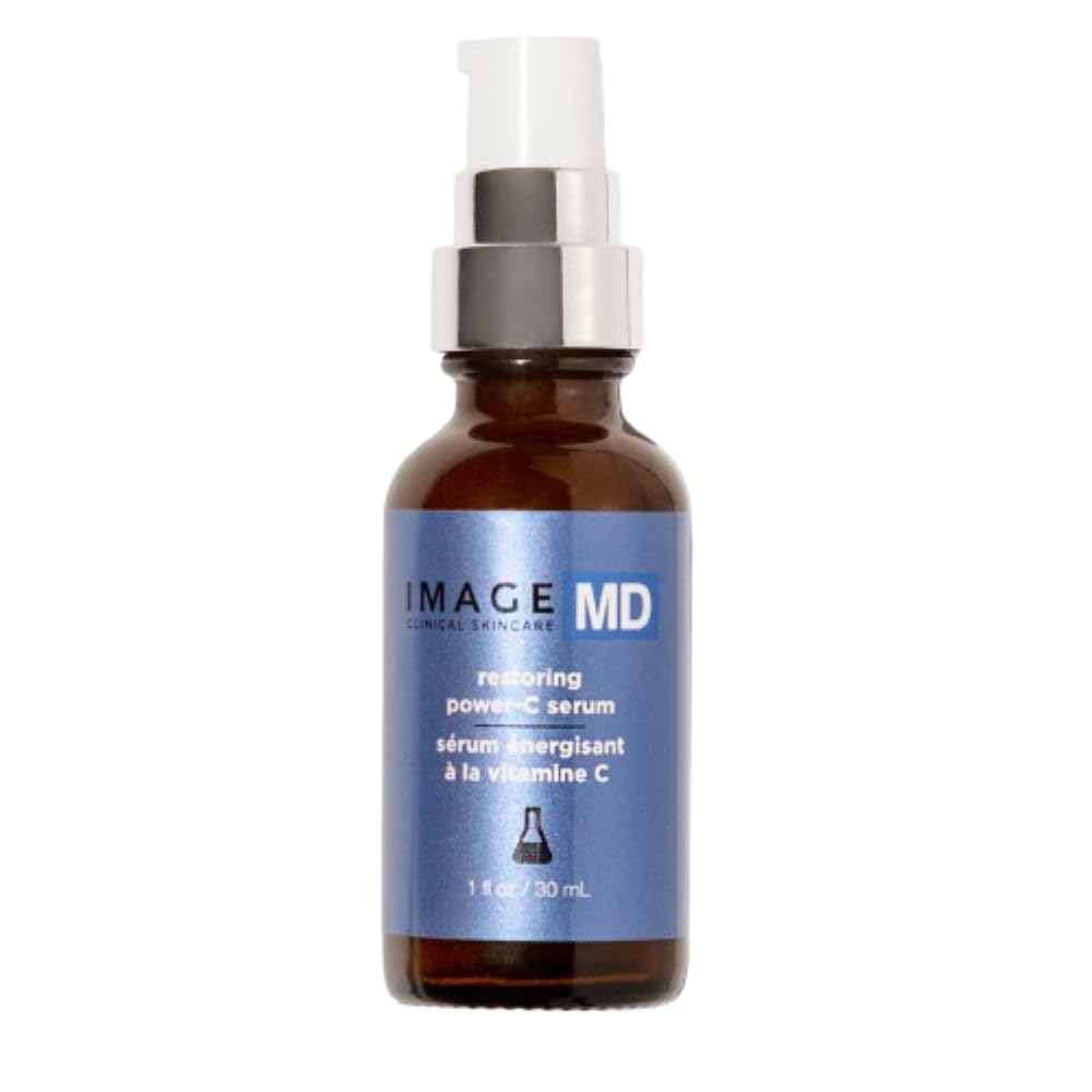 IMAGE Skincare IMAGE MD Restoring Power-C Serum, 20% Vitamin C, Ferulic Acid Facial Serum to Reduce Pigmentation, Firm, Brighten Skin, 1 fl oz