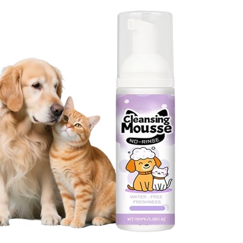 Champú seco para perros, suministros de baño sin enjuague, spray de baño sin agua, para viajes, cachorros, baño, camping, refugio en casa