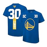 Ultra Game Youth NBA Official Standard Super Soft Fly High Players T-Shirt, Golden State Warriors, Stephen Curry, Team Color, 14-16