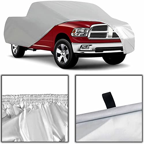 Image of Pickup Truck Cover Universal All Weather Heavy Outdoor Replacement for Pickup Truck up to 230 L x 75 W x 65 H Inch