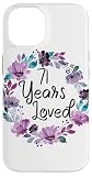 Floral 71 Years Old 71th Birthday Women's 71 Years Loved Custodia per iPhone 14