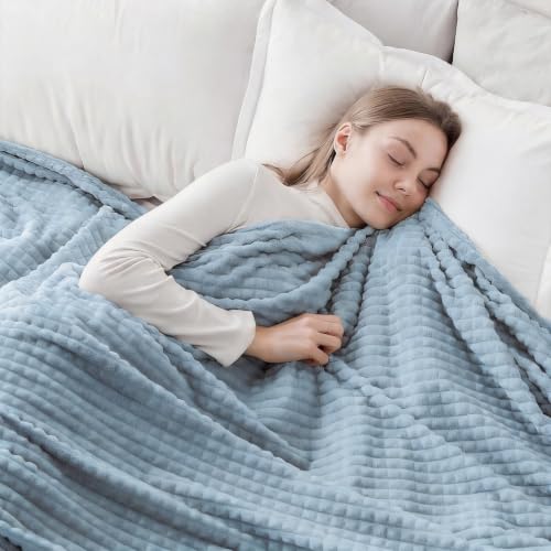 EMME Kuscheldecke 200x230 Fleece Weich Warm Flauschig Grün Tagesdecke – Ansicht 2